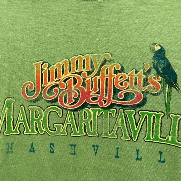 Jimmy buffet Nashville green graphic T-shirt - Picture 2 of 3
